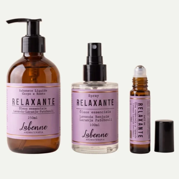 KIT Lavanda - Sabonete, Pillow mist e Roll on Relaxantes